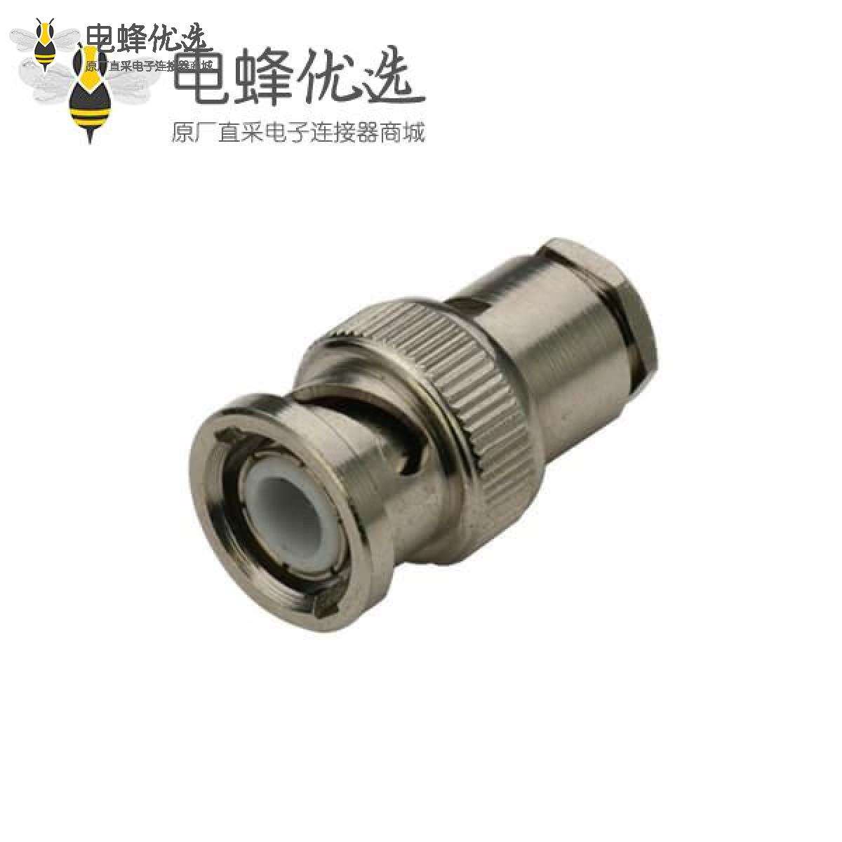 直式BNC連接器公頭50歐姆鋅合金接SYV-50-50-5同軸電纜